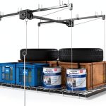 Overhead Garage Storage Rack Montary 4x8 FT Heavy‑Duty 325lb Capacity-0