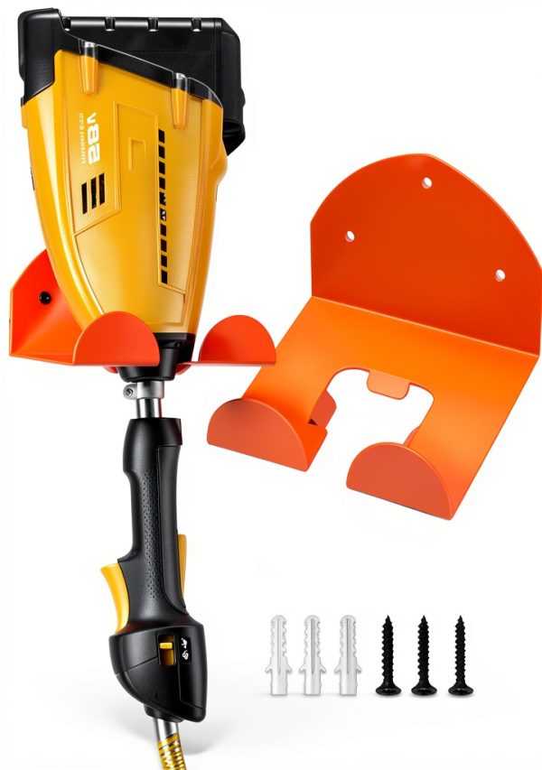 Weed Eater Hanger，Weedeater Rack Garage Organizer Trimmer Rack, Garden Power Tool Hanger Weed Whackers Holder Wall Mounted for Grass Trimmer, Hedge Trimmer,Garage Trimmer,Garden Tools (1)-0