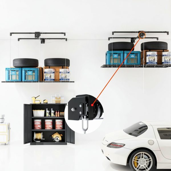 Overhead Garage Storage Rack Montary 4x8 FT Heavy‑Duty 325lb Capacity-4