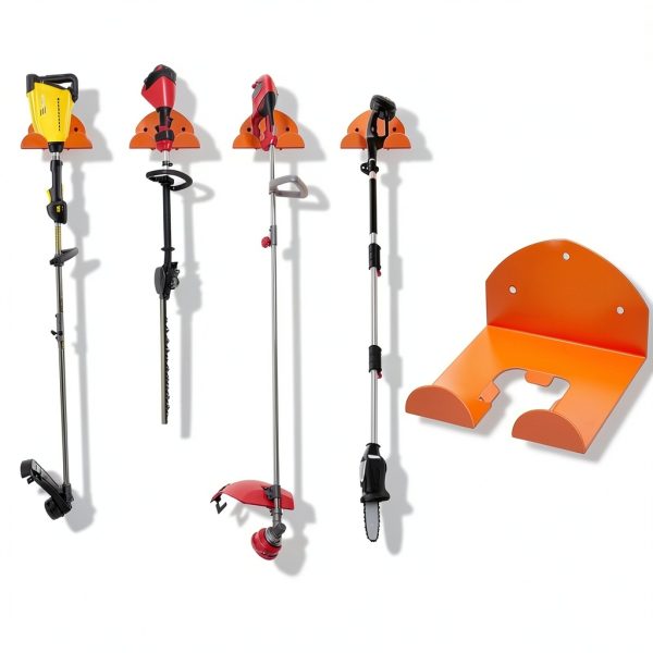 Weed Eater Hanger，Weedeater Rack Garage Organizer Trimmer Rack, Garden Power Tool Hanger Weed Whackers Holder Wall Mounted for Grass Trimmer, Hedge Trimmer,Garage Trimmer,Garden Tools (1)-5