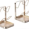 Kitchen Pot Lid Storage Rack Generic 2 pcs White 2‑Layer Organizer-0