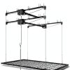 Overhead Garage Storage Rack Dithoko 4x8 FT Black Ceiling Lift-6