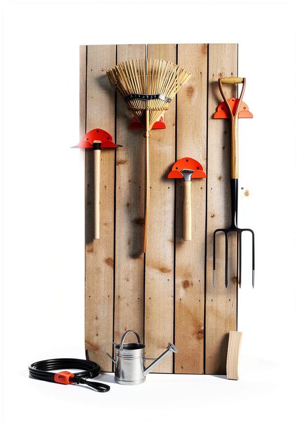 Weed Eater Hanger，Weedeater Rack Garage Organizer Trimmer Rack, Garden Power Tool Hanger Weed Whackers Holder Wall Mounted for Grass Trimmer, Hedge Trimmer,Garage Trimmer,Garden Tools (1)-7