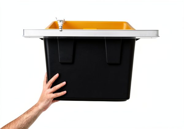 DURA-LIFT Elevate Overhead Slide Bin Gargage Storage System, Holds Up to 6 Totes with Adjustable Heavy Duty Aluminum Rails For Organization - 270 LBS Weight Capacity-0
