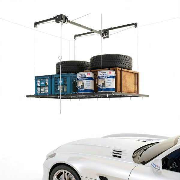 Overhead Garage Storage Rack Montary 4x8 FT Heavy‑Duty 325lb Capacity-6