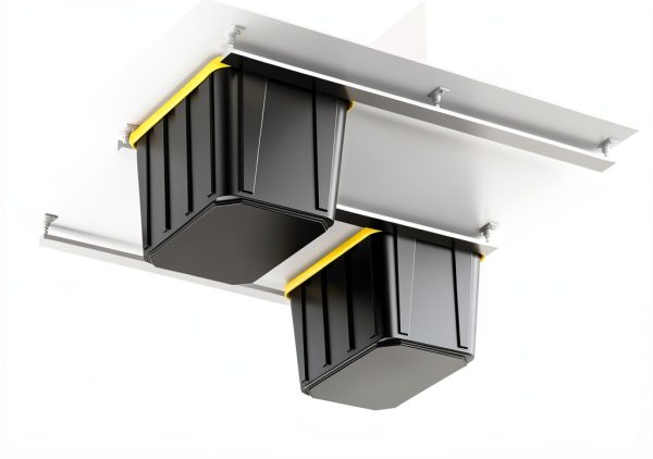 DURA-LIFT Elevate Overhead Slide Bin Gargage Storage System, Holds Up to 6 Totes with Adjustable Heavy Duty Aluminum Rails For Organization - 270 LBS Weight Capacity-4