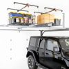 Overhead Garage Storage Rack for 8-10ft Ceiling, Heavy-duty 4x4 FT Garage Ceiling Storage Racks with Safety Lock, Ideal for Storage Mounted Lift System and Storage Organizer, 250lbs Capacity-5