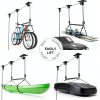 2025 Upgrade Cargo Box Garage Pulley System, Garage Ceiling Hoist Heavy-Duty Holds up to 150 lbs Capacity, Fit 10-14 Foot Ceilings, Black-3