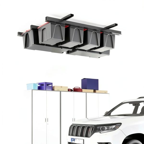 Garage Ceiling Bin Storage Rack RDUIGT 48x48 Heavy Duty Adjustable-5