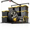 Garage Ceiling Storage Rack KOKORACKER 4x4 Overhead Lift 250lb Black-0