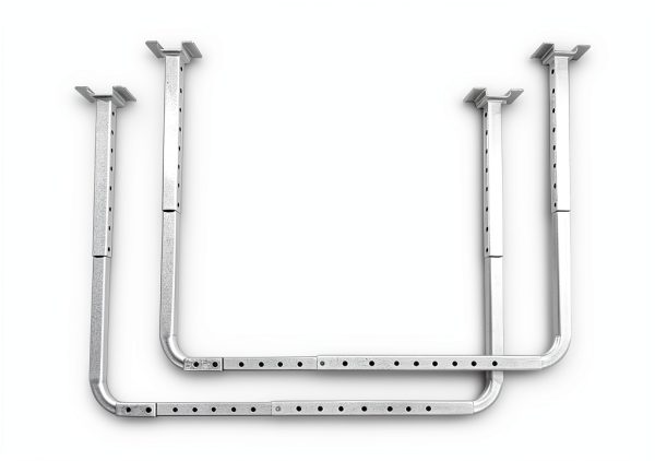 HyLoft 80842-10 33 in. x 34 in. Adjustable Garage Ceiling Mount Storage Rack Kit, Garage Overhead Storage Bracket, White-2
