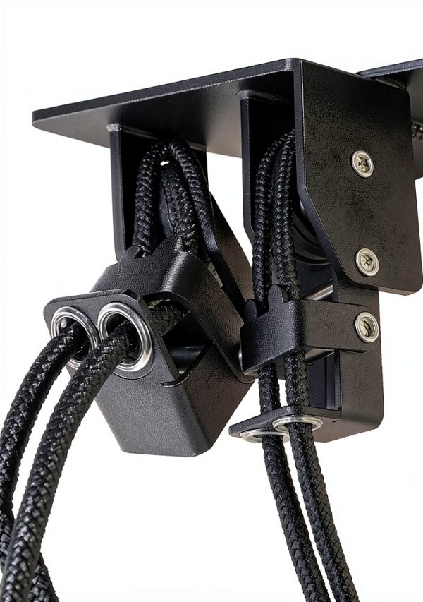 2025 Upgrade Cargo Box Garage Pulley System, Garage Ceiling Hoist Heavy-Duty Holds up to 150 lbs Capacity, Fit 10-14 Foot Ceilings, Black-2