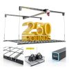 Overhead Garage Storage Rack for 8-10ft Ceiling, Heavy-duty 4x4 FT Garage Ceiling Storage Racks with Safety Lock, Ideal for Storage Mounted Lift System and Storage Organizer, 250lbs Capacity-6