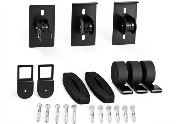 2025 Upgrade Cargo Box Garage Pulley System, Garage Ceiling Hoist Heavy-Duty Holds up to 150 lbs Capacity, Fit 10-14 Foot Ceilings, Black-7