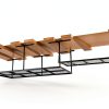 FLEXIMOUNTS 4x8 Overhead Garage Storage Rack w/Hooks Adjustable Ceiling Storage Rack, 96" Length x 48" Width x 40" Height, 22''-40" Ceiling Dropdown, Black, Classic Series-3