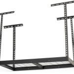 Klutch Garage Overhead Storage Rack with Adjustable Height, 48in.L x 24in.D, 23in.–37in.H-0