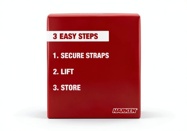 HARKEN - Truck Cap Overhead Garage Storage Hoist, Self-Leveling, Safe Anti-Drop System, Easy One-Person Operation, Smart Garage Organization-1