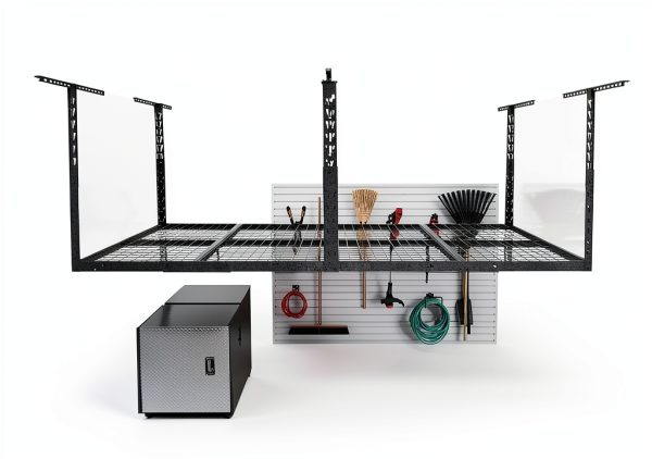 Gladiator GearLoft Overhead Rack 4x8 Hammered Granite Adjustable Steel-3