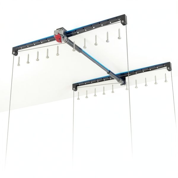 Garage Ceiling Storage Rack KOKORACKER 4x4 Overhead Lift 250lb Black-3
