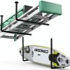 Surfboard Wall Mount or Ceiling Rack, Heavy-Duty Overhead Garage Storage Rack with Sponge Pads, Garage Ceiling Storage Racks for Ladder, Surfboard, Snowboard, Paddle Boards, Holds 100 lbs, Black-0